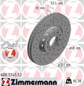 Тормозной диск-ZIMMERMANN-600324552-4