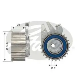 Натяжной ролик, ремень ГРМ-GATES-T43042-1