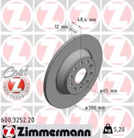 Тормозной диск-ZIMMERMANN-600325220-1