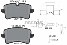 Комплект тормозных колодок, дисковый тормоз-TEXTAR-2521401-7