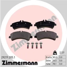 Комплект тормозных колодок, дисковый тормоз-ZIMMERMANN-292172051-2