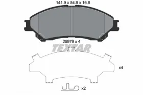 Комплект тормозных колодок-TEXTAR-2597901-1