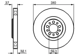 Тормозной диск-BOSCH-0986479168-6