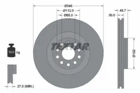 Тормозной диск-TEXTAR-92120603-4