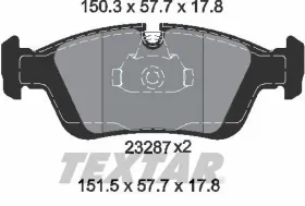 Комплект тормозных колодок, дисковый тормоз-TEXTAR-2328702-5