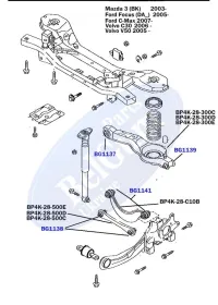 Сайлентблок поперечного важеля (кісточка)-BELGUM PARTS-BG1139-3