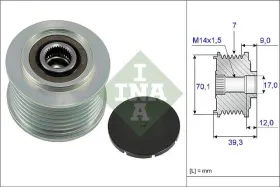 Механизм свободного хода генератора-INA-535021410-3