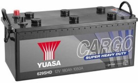 Батарея аккумуляторная Yuasa Cargo Super Heavy Duty 12В 180Ач 1050A(EN) L+-YUASA-629SHD