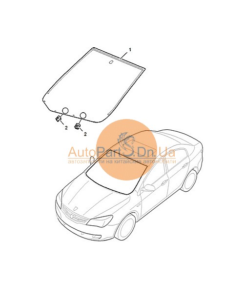 Скло лобове MG 50012251-MG-50012251