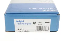 Комплект тормозных колодок, дисковый тормоз DELPHI LP571-DELPHI-LP571-3