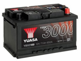 Батарея аккумуляторная Yuasa YBX3000 SMF 12В 71Ач 650A(EN) R+-YUASA-YBX3100-1