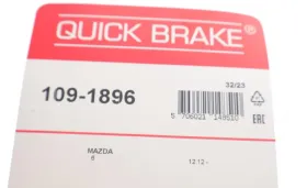 Монтажный комплект дисковых колодок-QUICK BRAKE-1091896