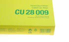 Фільтр салону-MANN-FILTER-CU28009-4