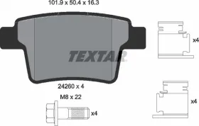 Комплект тормозных колодок, дисковый тормоз-TEXTAR-2426001-6