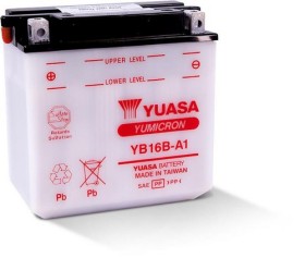 Батарея аккумуляторная Yuasa 12В 16Ач 175A(EN) L+-YUASA-YB16BA1