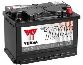 Батарея аккумуляторная Yuasa YBX1000 CaCa 12В 70Ач 620A(EN) R+-YUASA-YBX1096