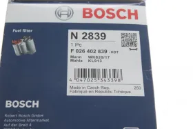 Паливний фільтр-BOSCH-F026402839-2