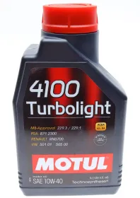 MOTUL 4100 Turbolight 10W-40 1 л. 387601-MOTUL-387601-1