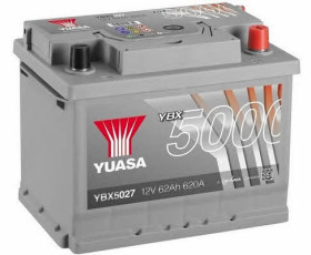 Батарея аккумуляторная Yuasa YBX5000 Silver High Performance SMF 12В 62Ач 620A(EN) R+-YUASA-YBX5027-1