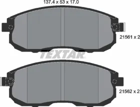 Комплект тормозных колодок, дисковый тормоз TEXTAR 2156201-TEXTAR-2156201-3