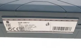 АКУМУЛЯТОРНИЙ УДАРНИЙ ДРИ GSB 185-LI-BOSCH-06019K3100-5