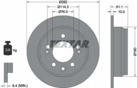 Тормозной диск-TEXTAR-92161703-2