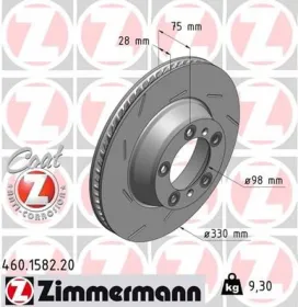 Тормозной диск-ZIMMERMANN-460158220-4