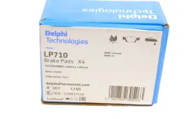 Комплект тормозных колодок, дисковый тормоз DELPHI LP710-DELPHI-LP710-7