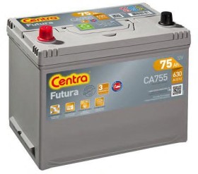 Батарея аккумуляторная Centra Futura 12В 75Ач 630A(EN) L+-CENTRA-CA755