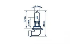 Автолампа HB3/9005 12V NARVA 60W P20d-NARVA-480054000