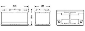 АКБ 6СТ-80 R+ (пт800) (необслуж) (315х175х192) AGM Exide (Start/Stop)-EXIDE-EK800