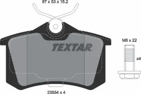 Комплект тормозных колодок, дисковый тормоз-TEXTAR-2355401-2