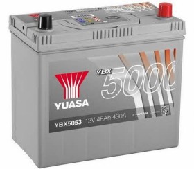 Батарея аккумуляторная Yuasa YBX5000 Silver High Performance SMF 12В 48Ач 430A(EN) R+-YUASA-YBX5053