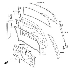 Скло задніх дверей Changhe Ideal-2 84571-C0120A-CHANGHE-84571C0120A-1