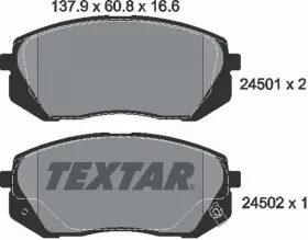 Комплект тормозных колодок, дисковый тормоз-TEXTAR-2450101-1