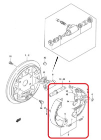 Колодки гальмівні задні Changhe 53210-75F00-CHANGHE-5321075F00-1