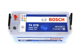 Батарея аккумуляторная Bosch T4 078 12В 170Ач 1000A(EN) L+-BOSCH-0092T40780-3