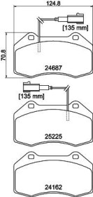 Комплект тормозных колодок, дисковый тормоз-HELLA PAGID-8DB355016141-1