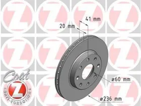 TARCZA HAMULC. DAEWOO KALOS  03--ZIMMERMANN-185395220-2