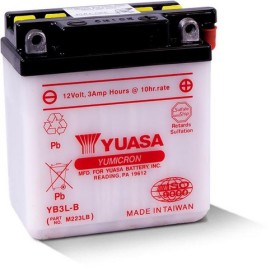 Батарея аккумуляторная Yuasa 12В 3Ач 25A(EN) R+-YUASA-YB3LB