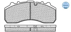 Комплект гальмівних колодок-MEYLE-0252908730-9