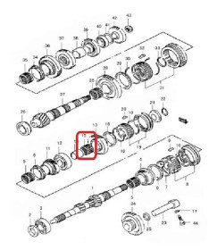Подшипник игольчатый 5-й передачи, первичный вал МКПП Chana Benni (CHANGAN) CV6020-2100-CHANA-CV60202100-1