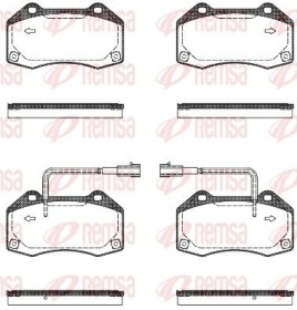 Комплект тормозных колодок, дисковый тормоз-REMSA-111310-1