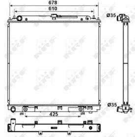 Радиатор, охлаждение двигателя-NRF-53179-7