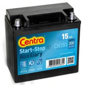 Батарея аккумуляторная Centra Start-Stop 12В 15Ач 200A(EN) L+-CENTRA-CK151