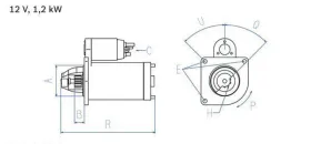 Стартер-BOSCH-0986025180