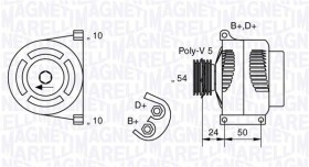 Генератор-MAGNETI MARELLI-063377027010-1