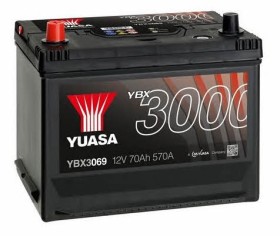 Батарея аккумуляторная Yuasa YBX3000 SMF 12В 70Ач 570A(EN) L+-YUASA-YBX3069-1