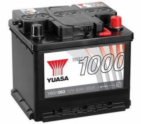 Батарея аккумуляторная Yuasa YBX1000 CaCa 12В 40Ач 350A(EN) R+-YUASA-YBX1063