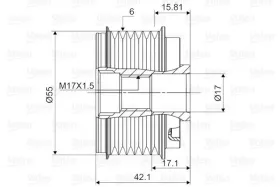 Механизм свободного хода-VALEO-588112-2